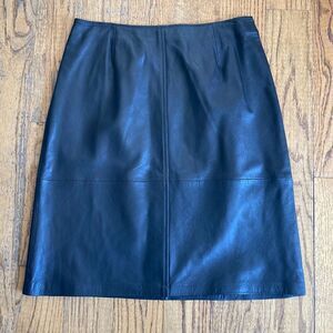 Liz Claiborne Black Lined Pencil Skirt Size 14P